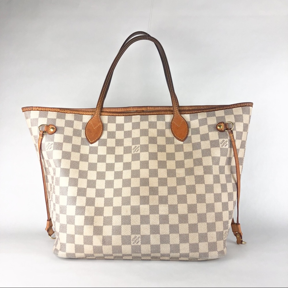 Louis Vuitton Damier Azur Neverfull MM Bag
